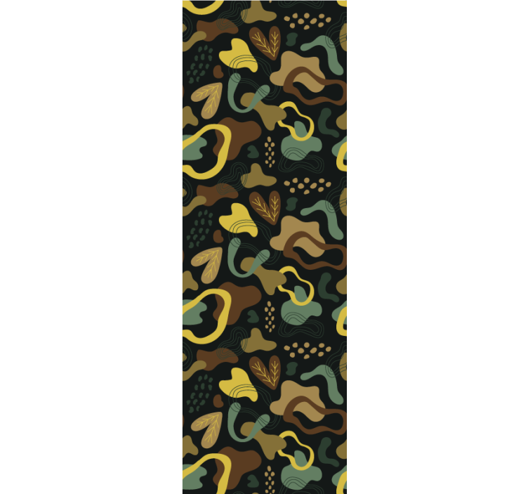 Organic shape patterns abstract wallpaper - TenStickers