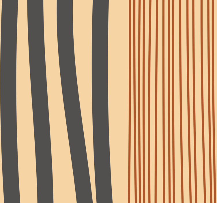 Boho stripes design living room wallpaper - TenStickers