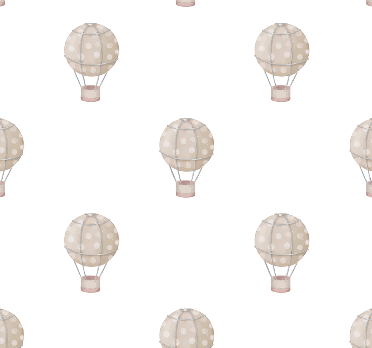 Grey balloons nursery wallpaper - TenStickers