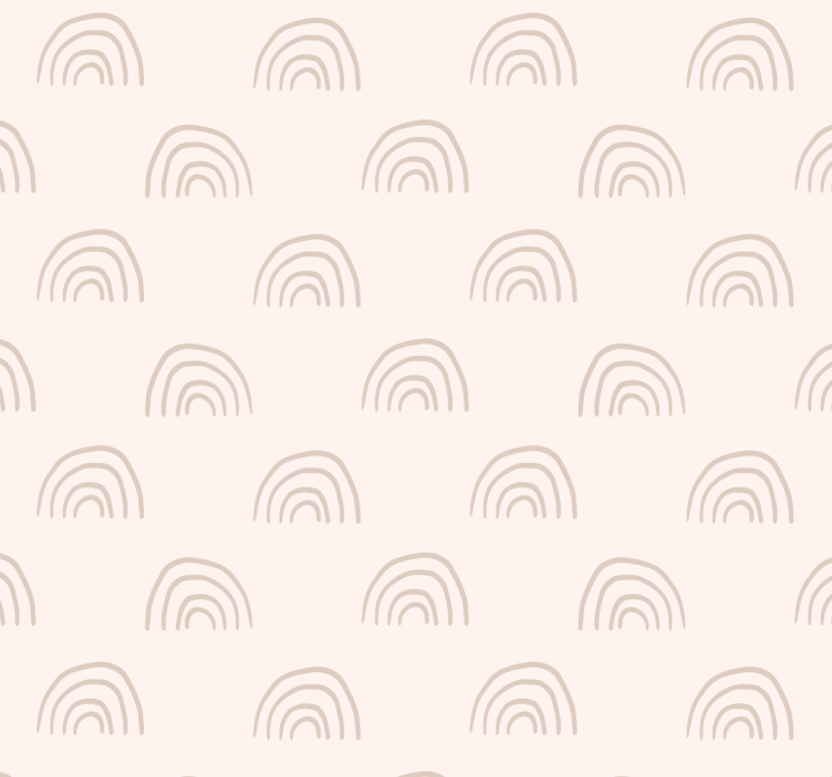 Minimalist rainbow wallpaper for the nursery - TenStickers