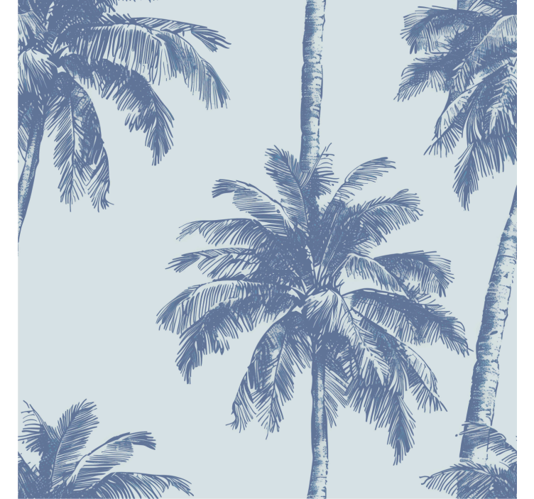 Palms pattern headboard wallpaper - TenStickers