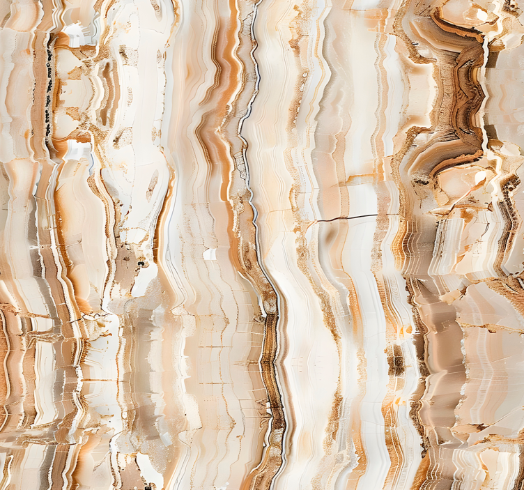 Beige colours wallpaper marble - TenStickers