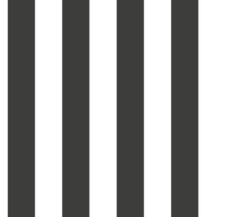 Black and white colours vertical striped wallpaper - TenStickers