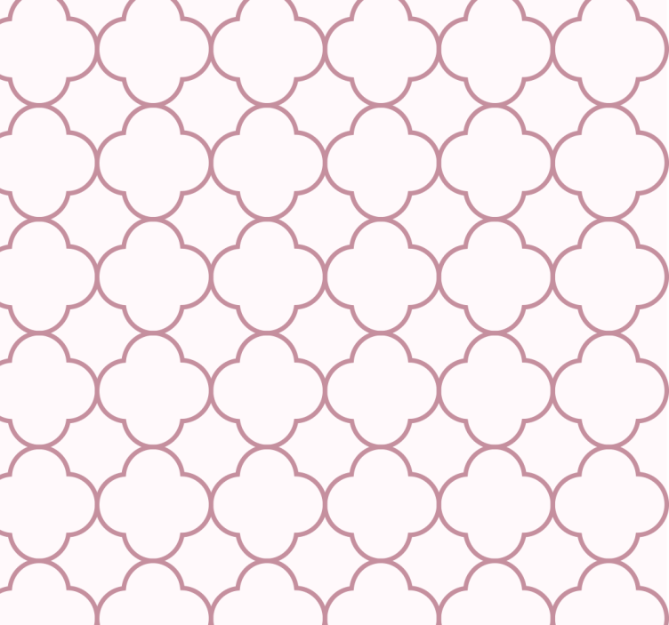 Geometric designs a pink wallpaper - TenStickers