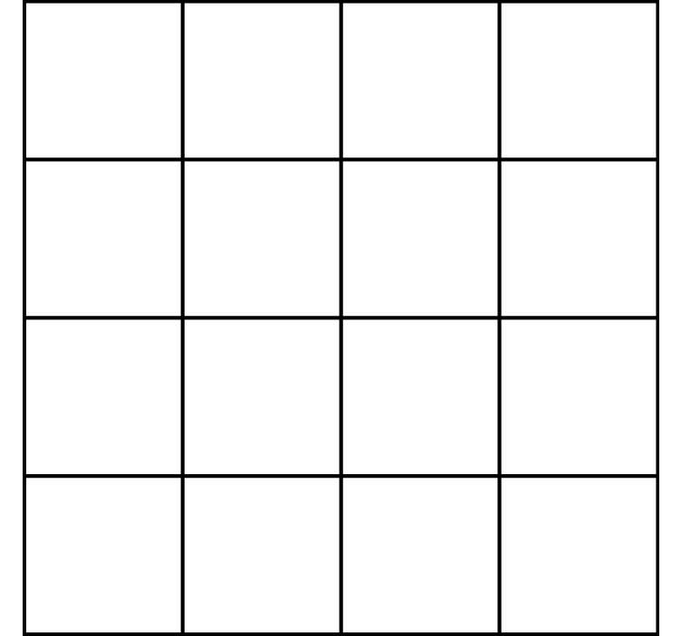 Black and white fine lines square wallpaper - TenStickers