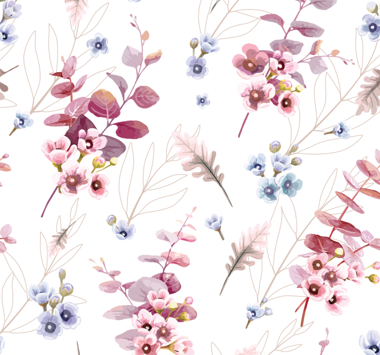 Botanical Illustration teenage bedroom wallpaper - TenStickers