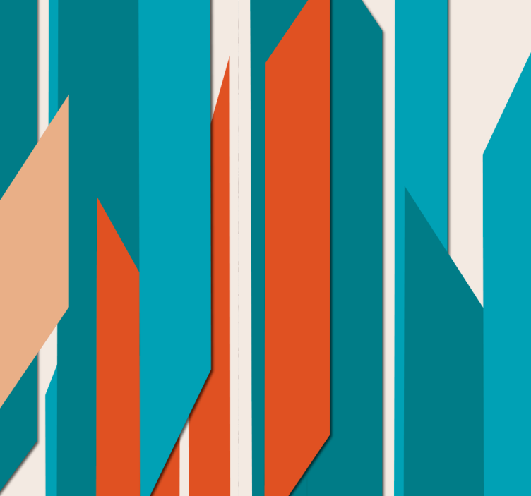 Wallpaper geometric for stylish wall design - TenStickers