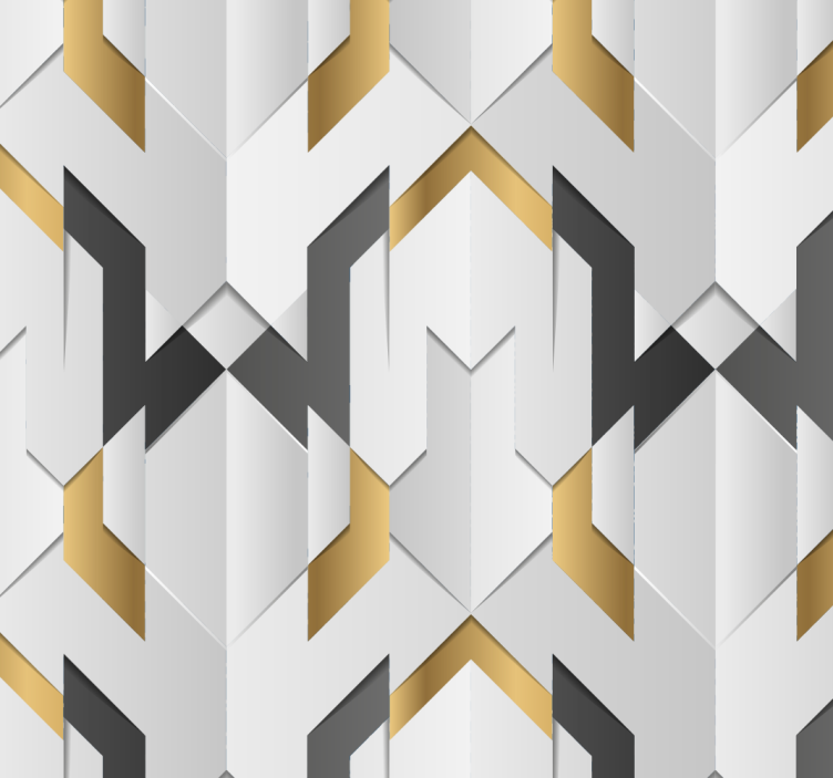 Wallpaper geometric geometric zigzag pattern - TenStickers