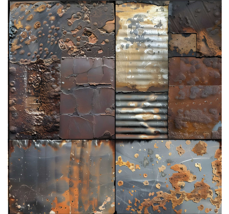 Industrial style tiles wallpaper - TenStickers