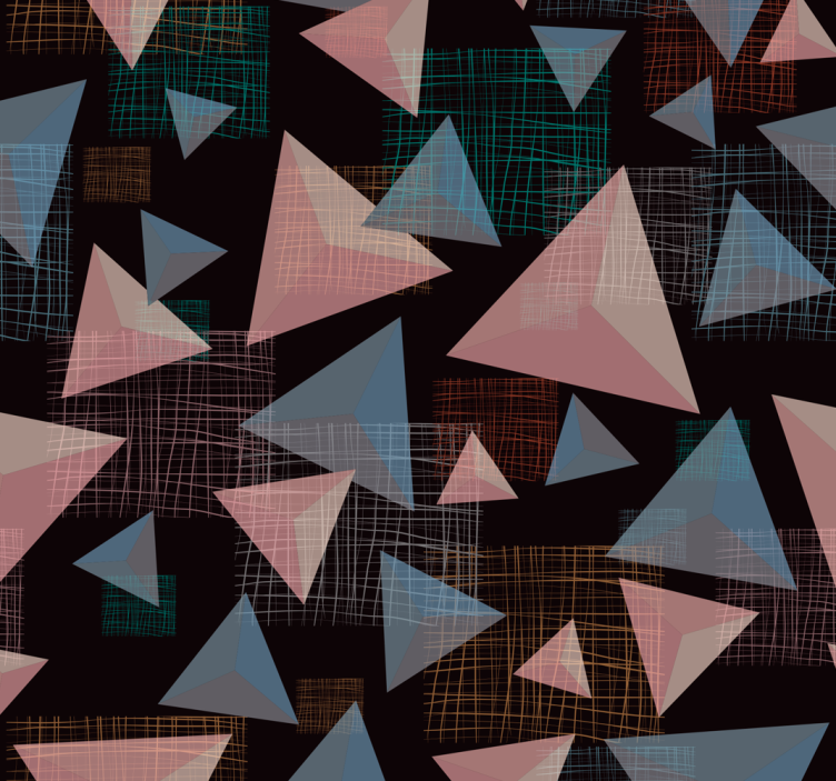 Triangular Complexity wallpaper geometric - TenStickers