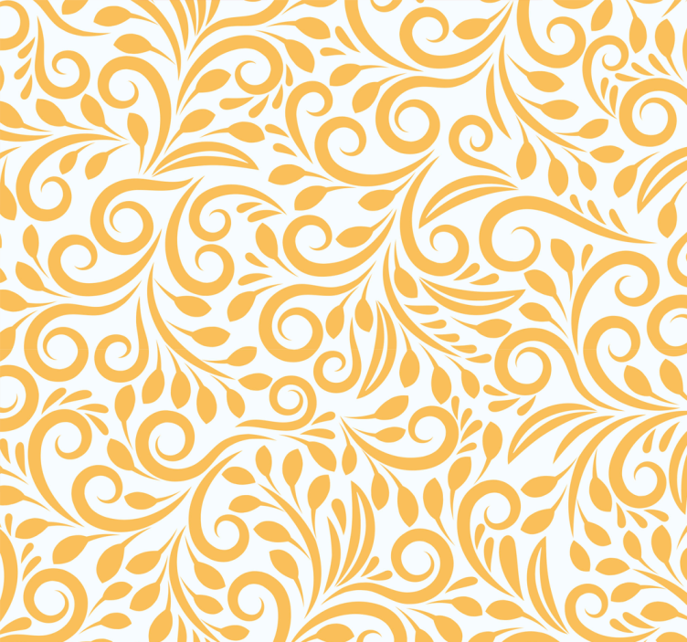 Ornate Flourishes wallpaper flowery - TenStickers