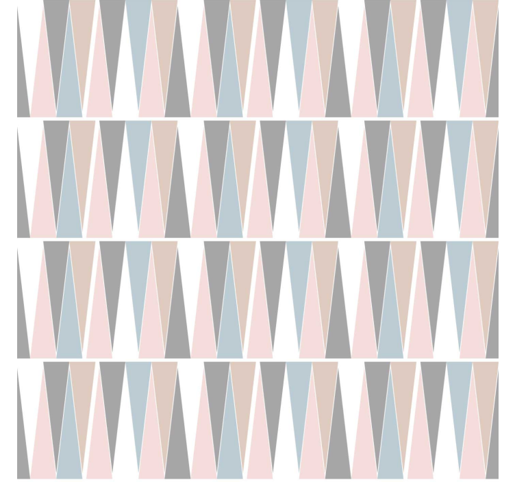 Scandinavian triangles modern wallpaper - TenStickers