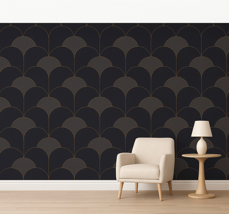 1920's arches design other vintage wallpaper - TenStickers