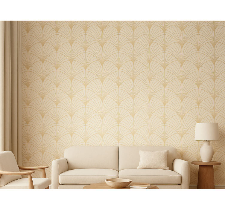 1920's fan Art Deco other vintage wallpaper - TenStickers
