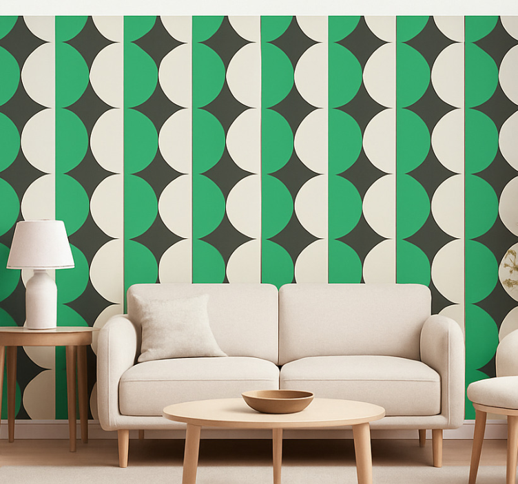 1970's emerald harmony other vintage wallpaper - TenStickers