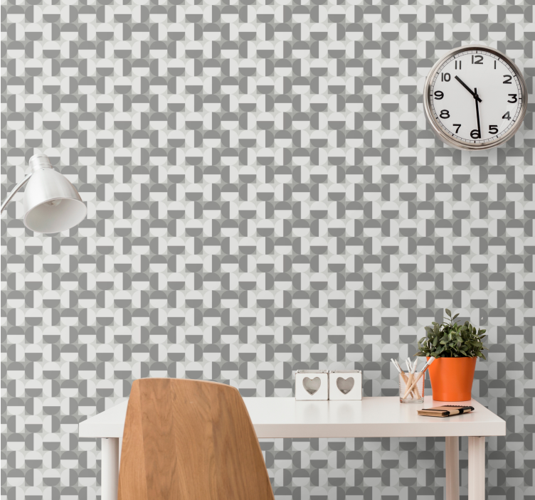 3D Cube Patterns wallpaper geometric - TenStickers