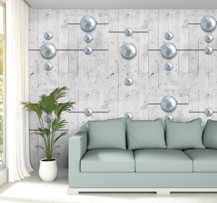 3D Wallpaper Unusual Ornament - TenStickers