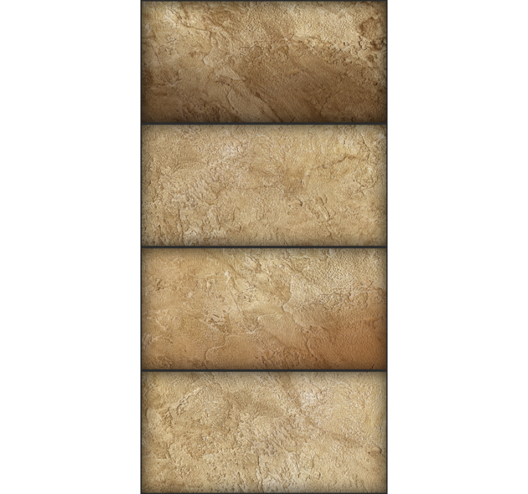 Earthen tile grid concrete wallpaper - TenStickers