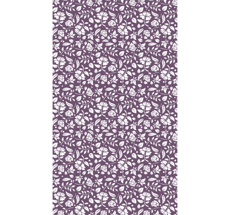 Vintage Flowers Ornamental Wallpaper - TenStickers