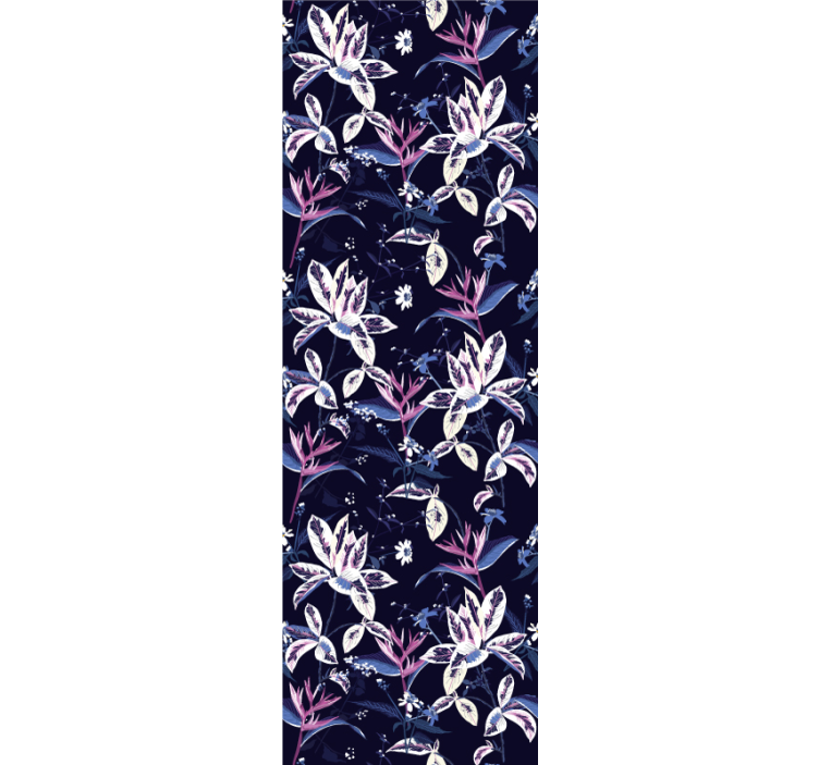 Rainbow flowers Flower Wallpaper - TenStickers