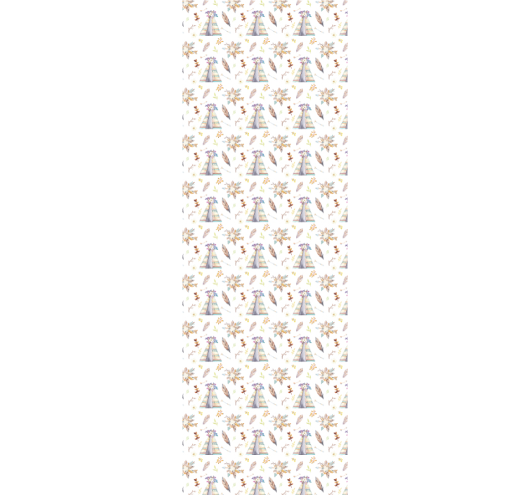 Western tent pattern custom wallpaper - TenStickers