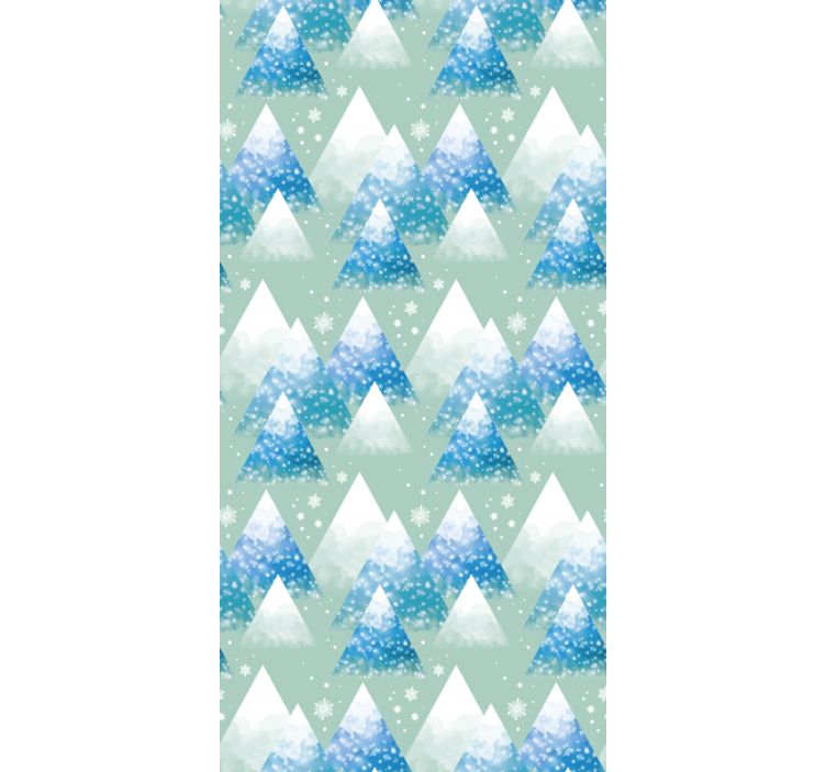 Watercolour mountain Landscape Wallpaper - TenStickers