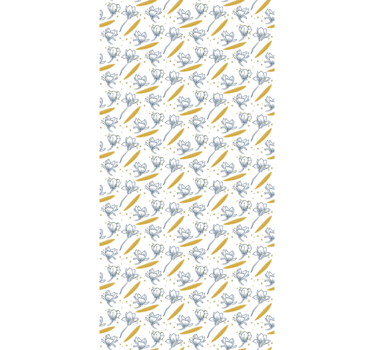 Delicate flowers Flower Wallpaper - TenStickers