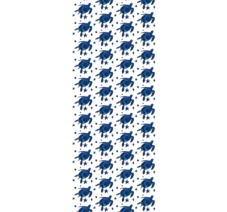 Turtle with galaxy pattern Animal Wallpaper - TenStickers