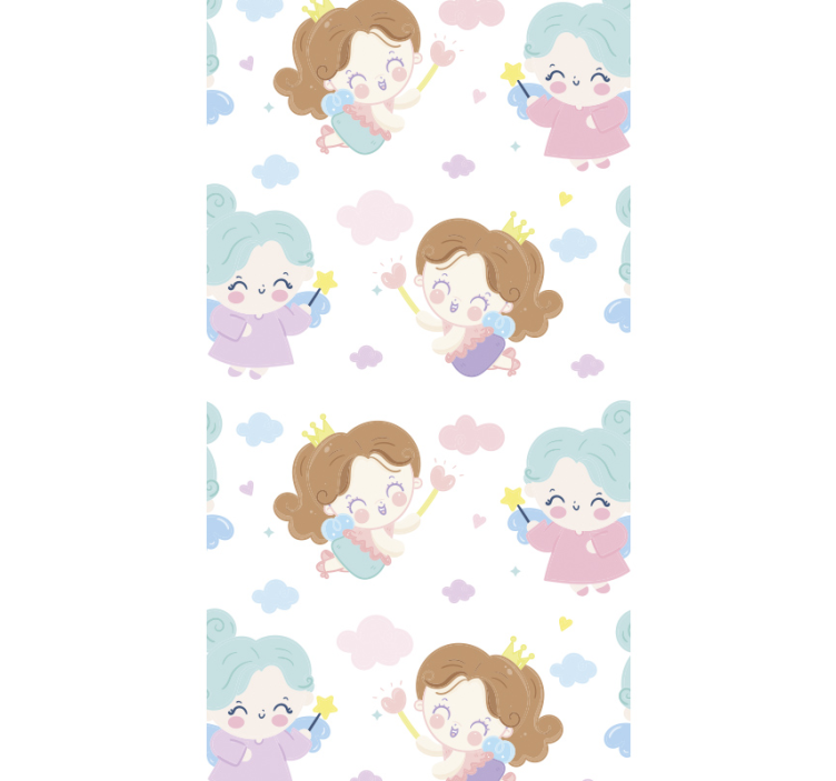 Magic fairy pattern wallpaper for the nursery - TenStickers