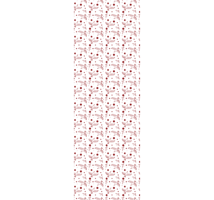 Birds and Dots cute animal wallpaper - TenStickers