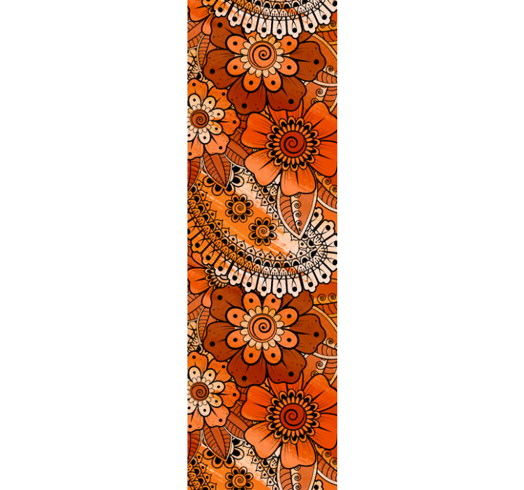 Paisley Indian Style Ornamental Wallpaper - TenStickers
