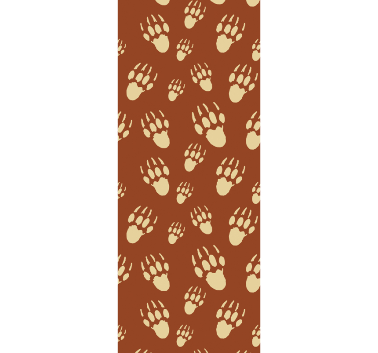 Hedgedog orange prints cute animal wallpaper - TenStickers