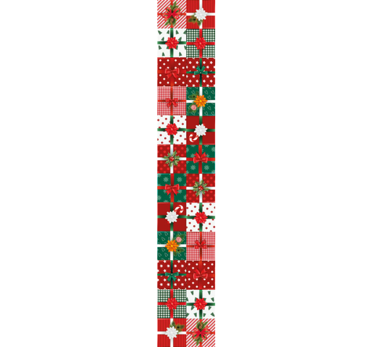 Festive Gift Patterns christmas wallpaper - TenStickers