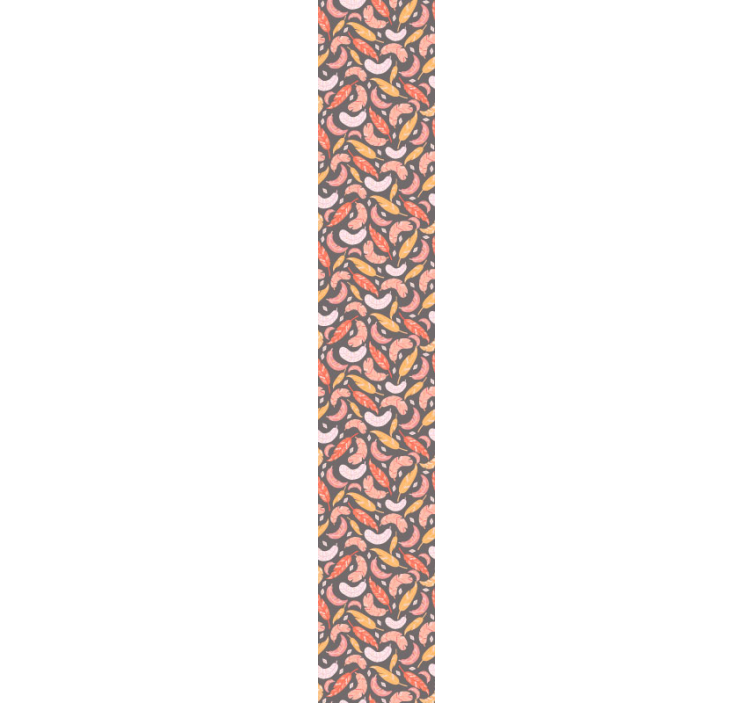 Colorful feathers pattern leaves wallpaper - TenStickers
