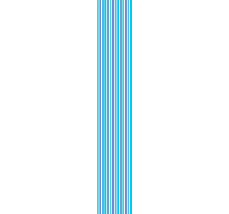 Elegant blue motif vertical striped wallpaper - TenStickers