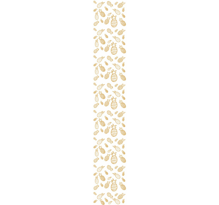 Pineapple Pattern Abstract Wallpaper - TenStickers