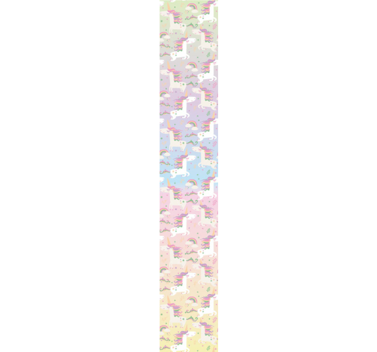 Rainbows background cute animal wallpaper - TenStickers