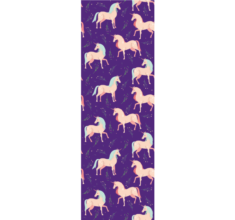 Magical Unicorn Patterns cute animal wallpaper - TenStickers