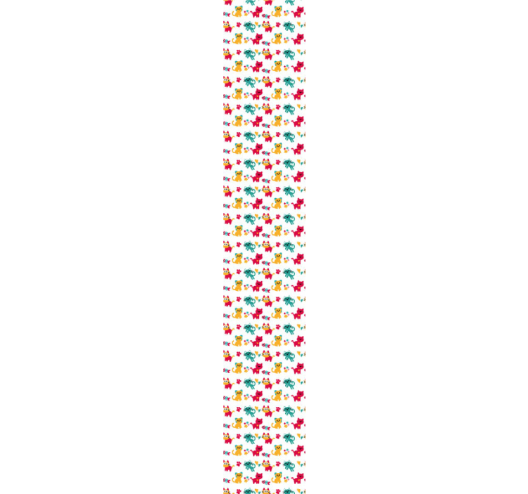 Cat wallpaper in vibrant original design - TenStickers