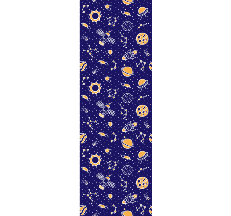 Space Elements Pattern stars wallpaper - TenStickers