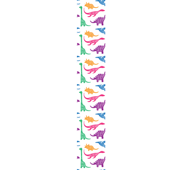 Dinosaur Sketch Pattern dino wallpaper - TenStickers
