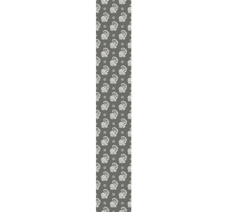 Elephant wallpaper with elephant motif - TenStickers