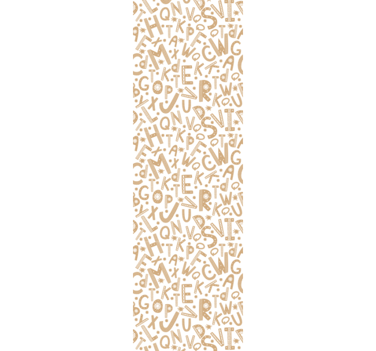 Alphabet Pattern text wallpaper - TenStickers