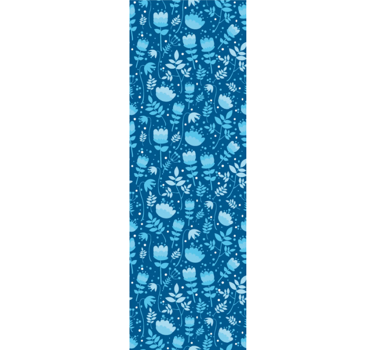 Floral Pattern Design wallpaper flowery - TenStickers