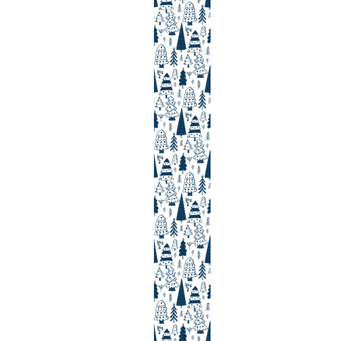 Modern trees Christmas wallpaper - TenStickers