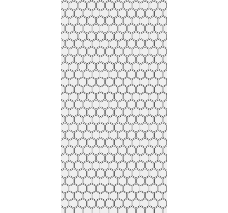 Wallpaper geometric hexagon design - TenStickers