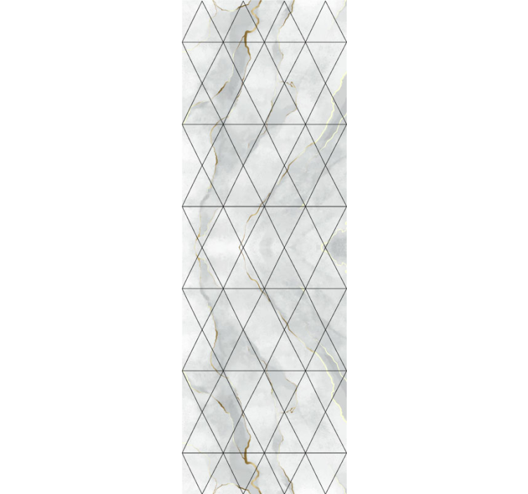 Wallpaper marble geometric design - TenStickers