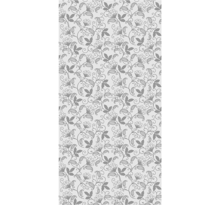 Elegant Floral Print wallpaper flowery - TenStickers