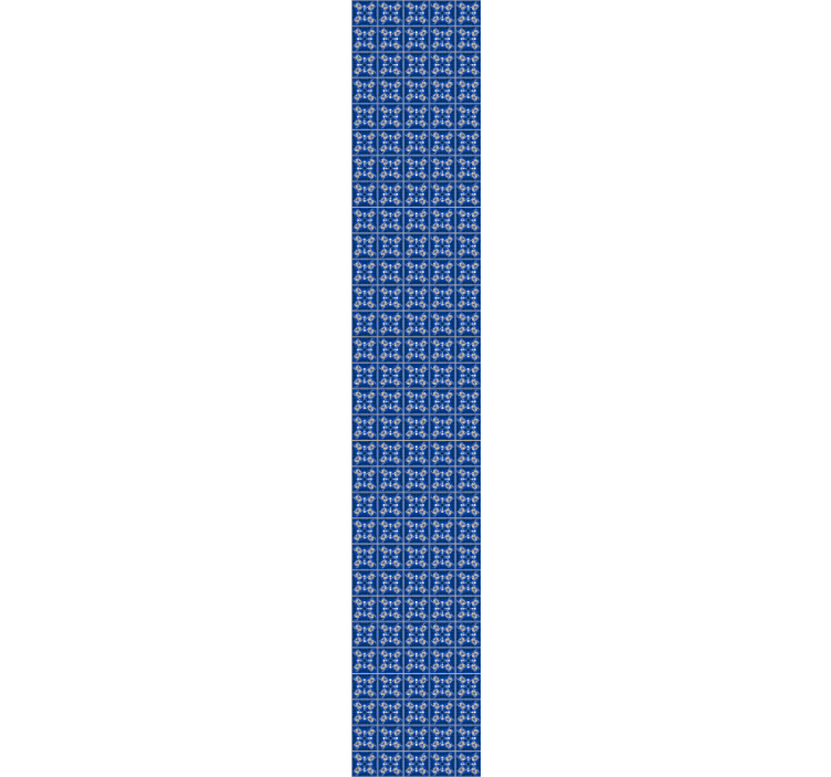 Intricate Blue Patterns tiles wallpaper - TenStickers