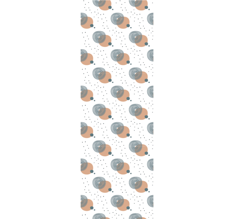 Abstract Dot Motif art deco wallpaper - TenStickers